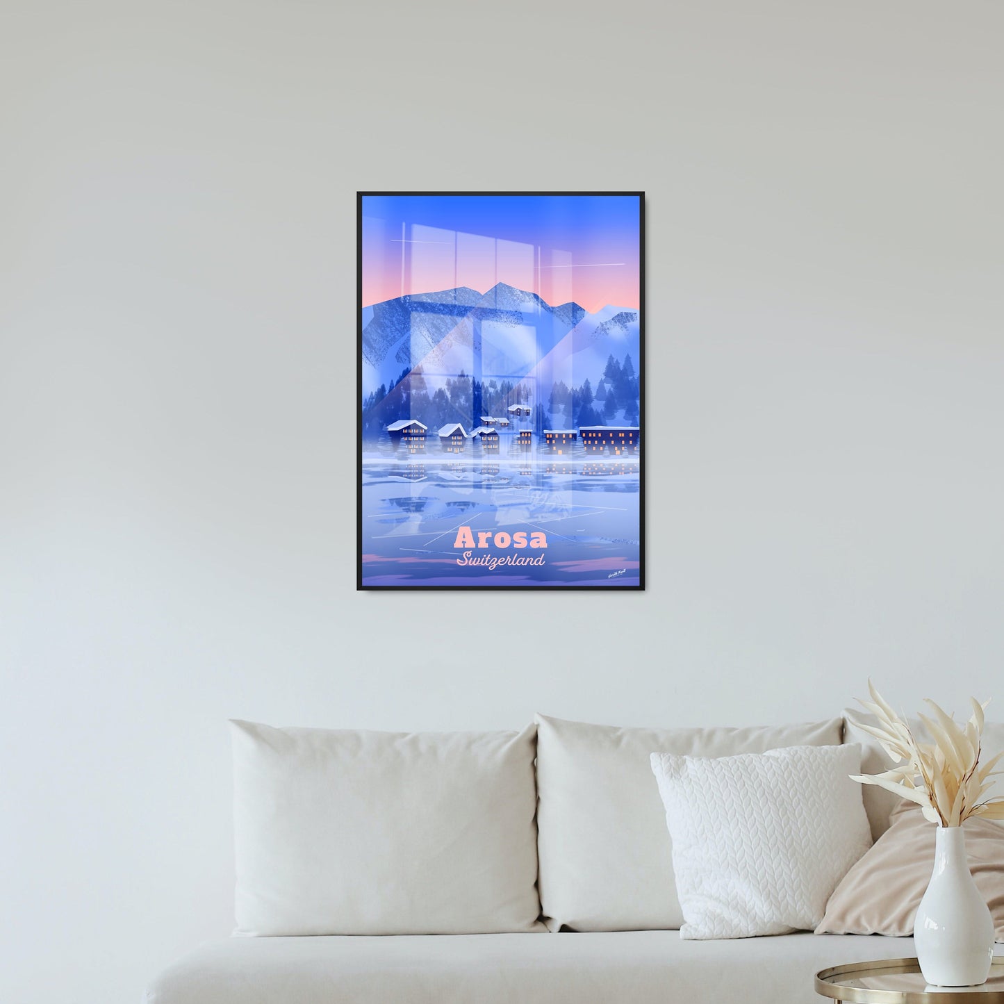 Arosa, Switzerland - modern vintage Poster