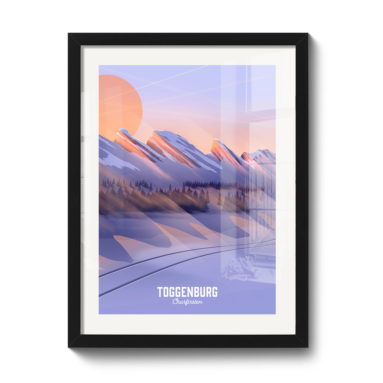 Toggenburg Swiss illustrated Art print - Lekka