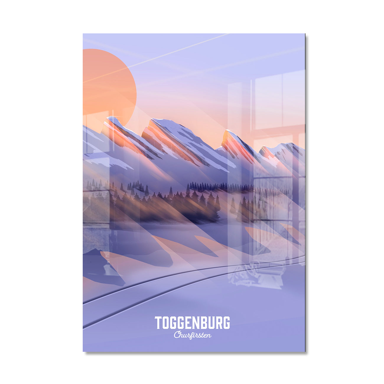 Toggenburg Swiss illustrated Art print - Lekka