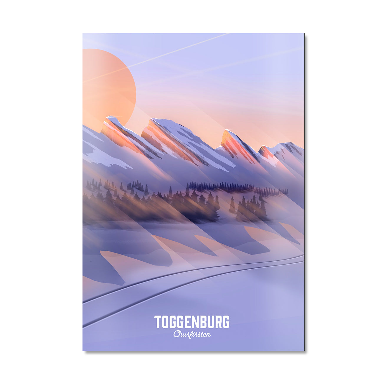 Toggenburg Swiss illustrated Art print - Lekka