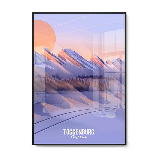 Toggenburg Swiss illustrated Art print - Lekka