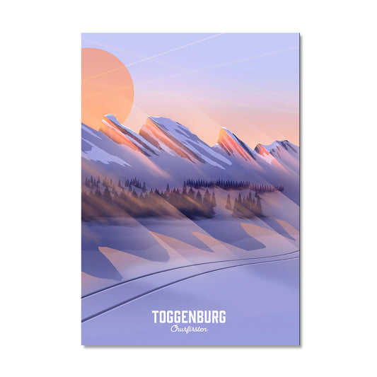 Toggenburg Swiss illustrated Art print - Lekka