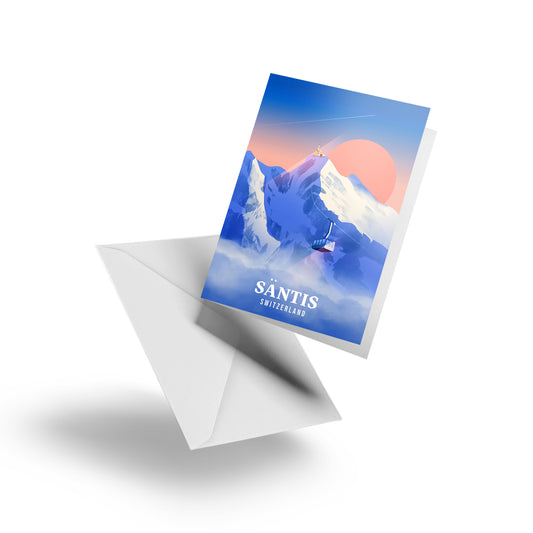 Säntis Mountain - Card