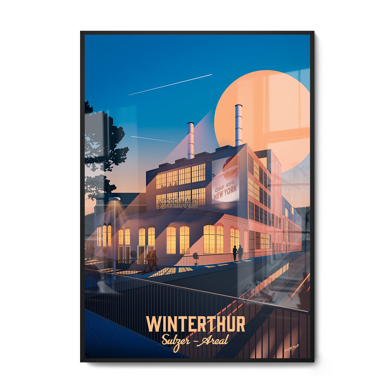 Winterthur _ Sulzer Areal LEKKA Swiss posters and prints