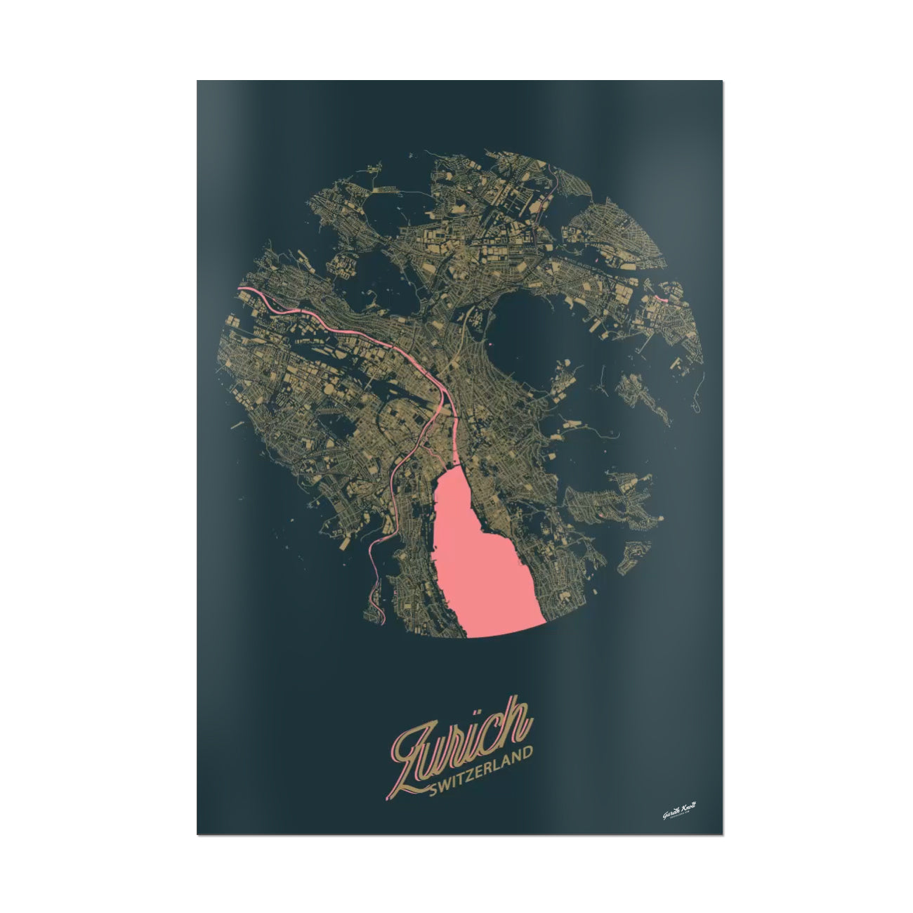 Zurich Map Round