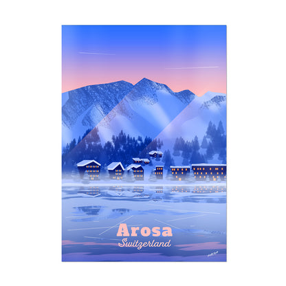 Arosa, Switzerland - modern vintage Poster