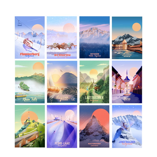 A3 Wall Calendar 2026 SWITZERLAND Edition