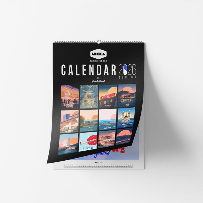 A3 Wall Calendar 2026 ZURICH edition