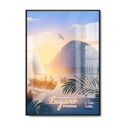 Lugano Ticino Sunset