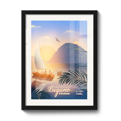 Lugano Ticino Sunset