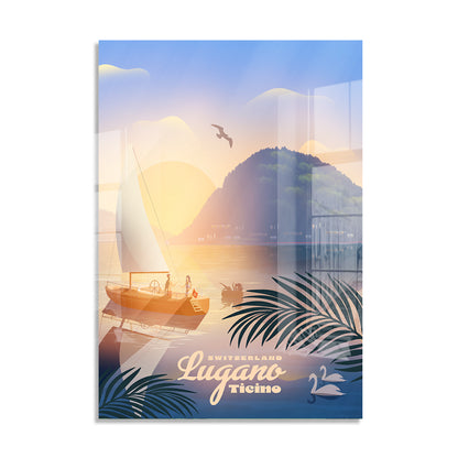 Lugano Ticino Sunset