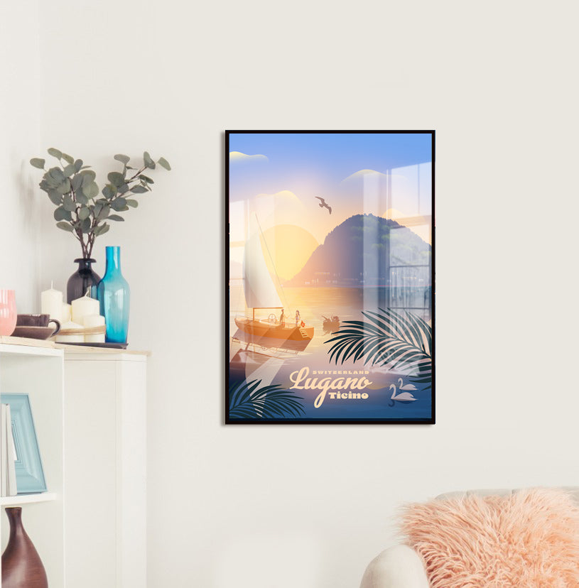 Lugano Ticino Sunset